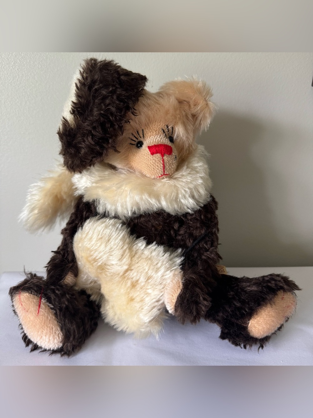 GRISLY Vintage Two Tone Mohair Teddy Bear - Made in Germany